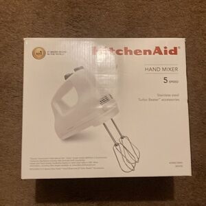 KitchenAid White 5-Speed Hand Mixer